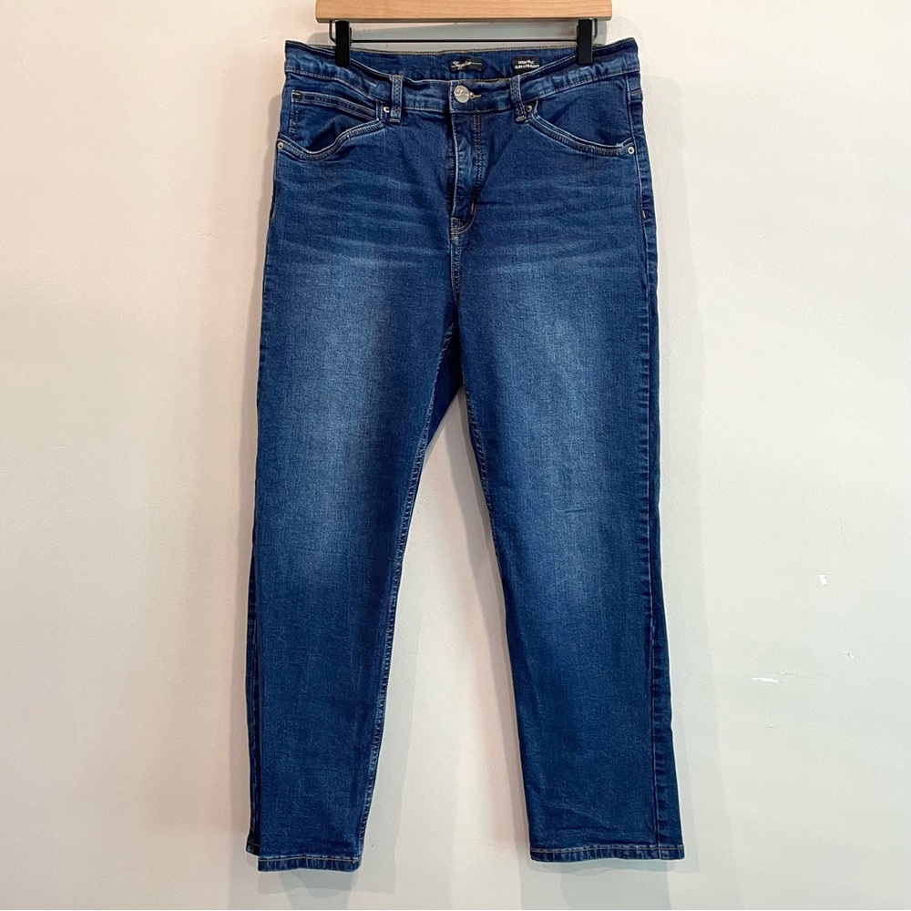 Supplies High Rise Slim Straight Leg Jeans